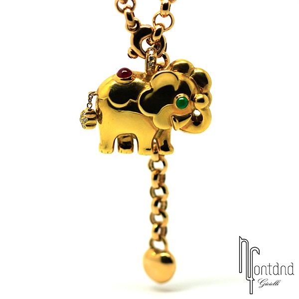 Collana In Oro Giallo 585 Con Maglia Fine, 36 Cm, Donna 4053642248046